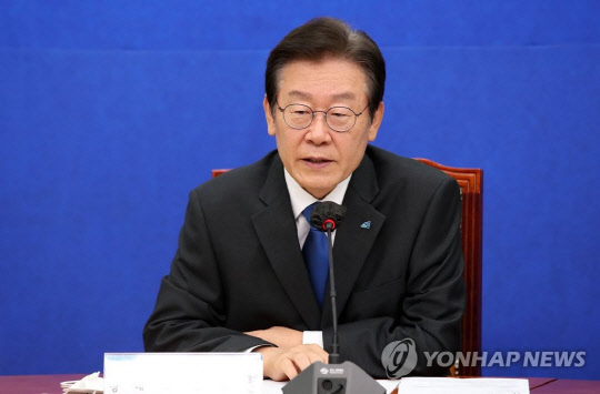 이재명 더불어민주당 대표. 연합뉴스